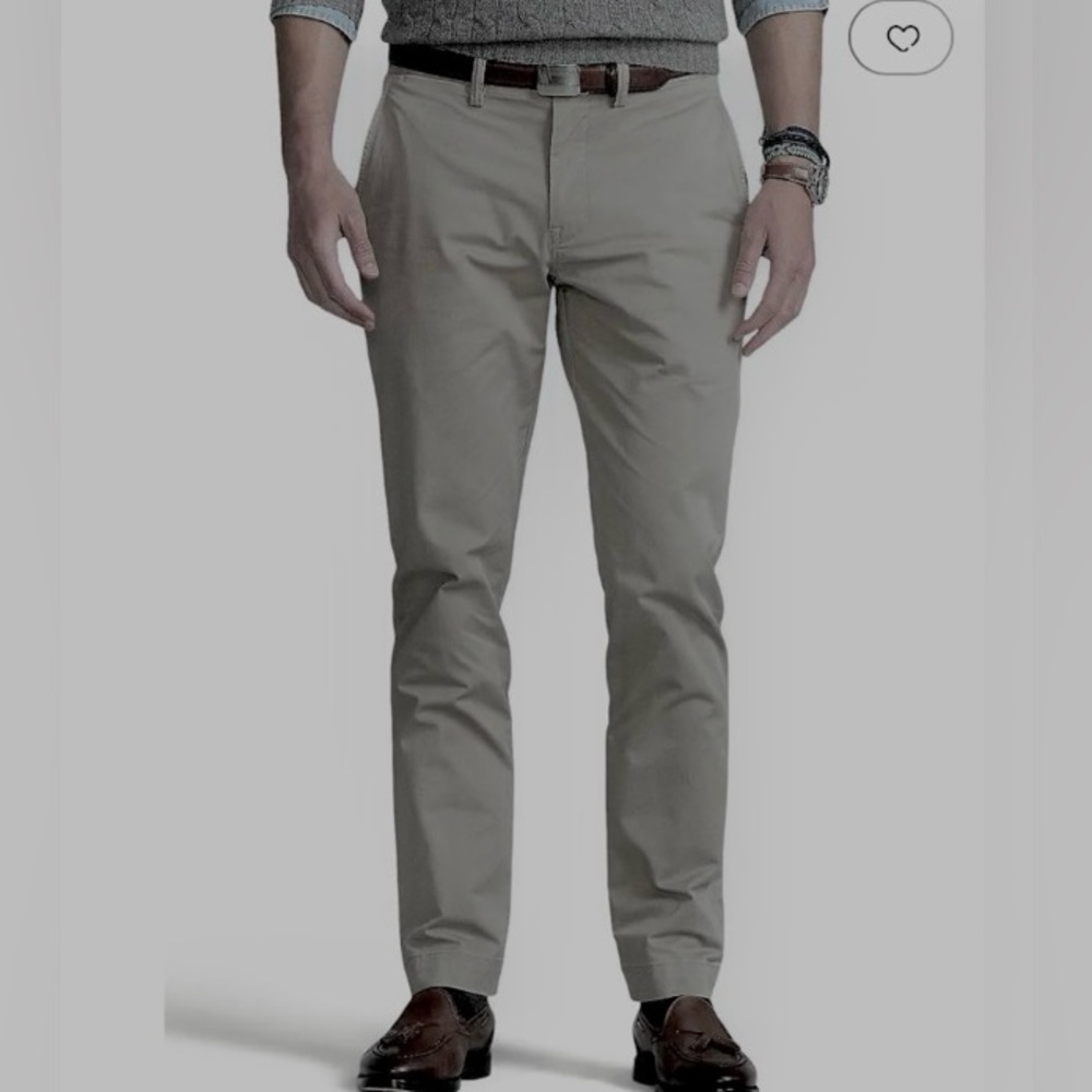 NWT Polo Ralph Lauren Men’s Classic Stretch Straight slim Fit Pant Grey 38